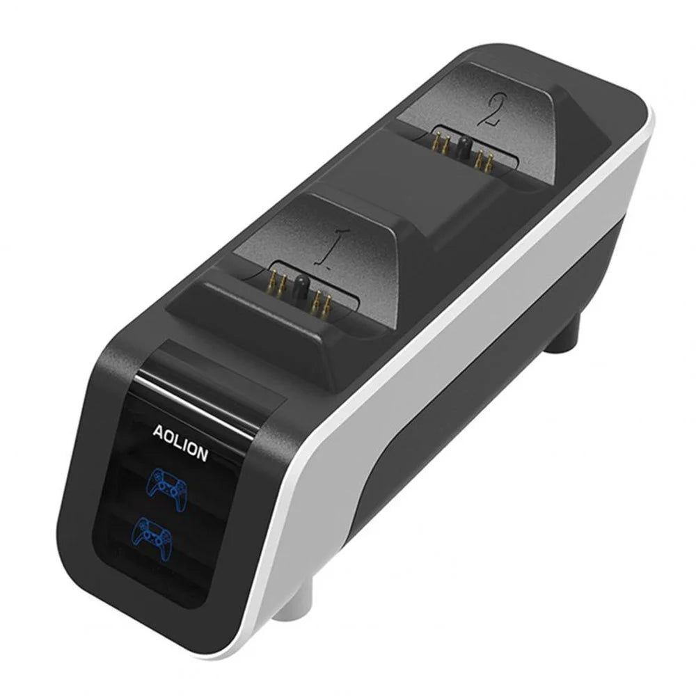 AOLION AL-P5009 For PS5 Game Controller Charger Base Dual Position Gamepad Fast Charging Dock - 1