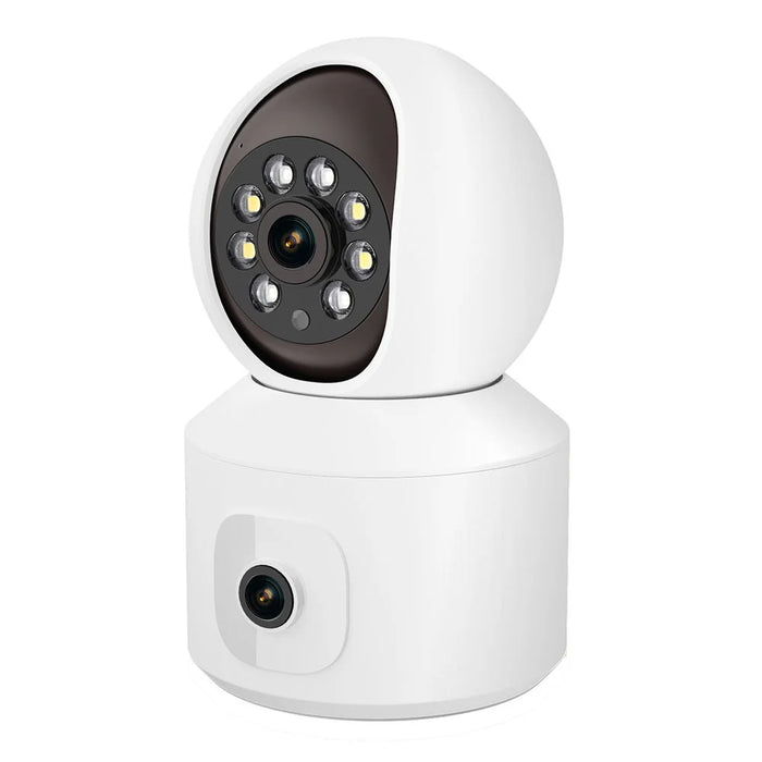ESCAM QF010 2x2MP Dual Lens Motion Detection WiFi Camera Two-Way Voice Camera Support Cloud Storage - US Plug - 1