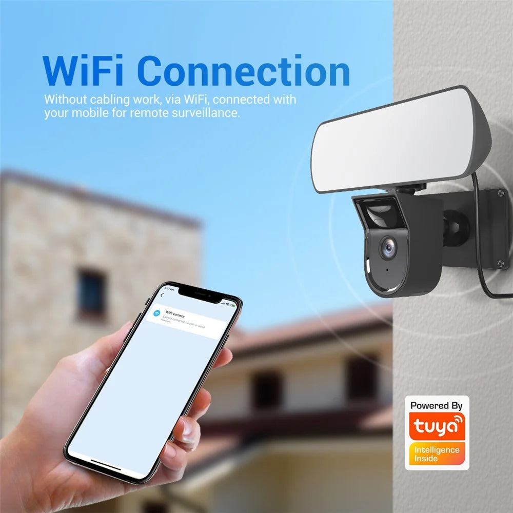 ESCAM QF615 2MP Camera PIR Motion Detection WiFi Monitor Camera Two-Way Voice H.265 Smart Dual Light Night Vision Camera - US Plug - 5