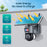 S528 Solar Battery Powered Floodlight PTZ Camera 3MP WiFi HD IR Night Vision Camera - 4