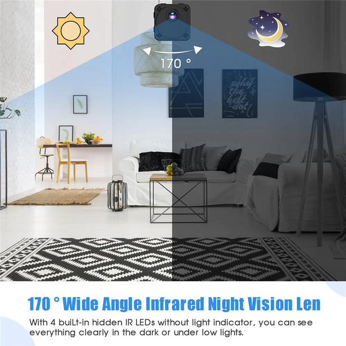 R89 Wireless WiFi Webcam Battery-Powered 4K HD Night Vision Camera Cell Phone Remote Monitor Camera for Home - 7