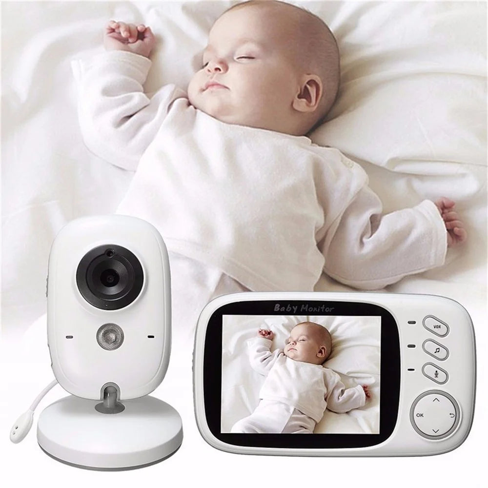 3.2 inch TFT LCD Screen Wireless Baby Care Monitor Camera Indoor Home Two Way Audio HD Camera - US Plug - 2