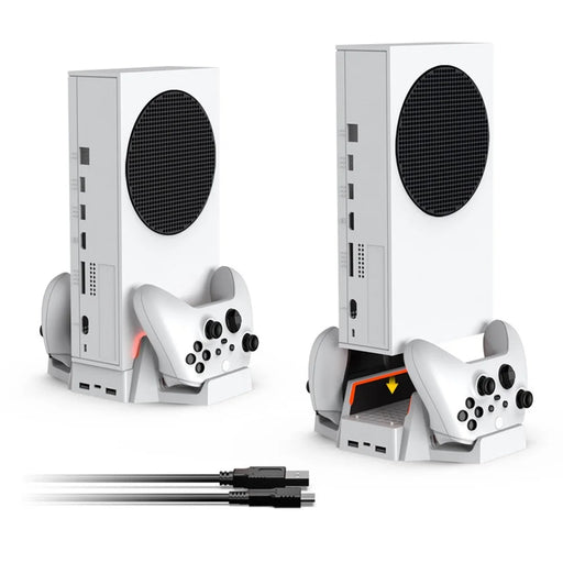 DOBE TYX-0663 For Xbox Series S / X Vertical Cooling Charging Stand Dual Controller Holder Base - 2