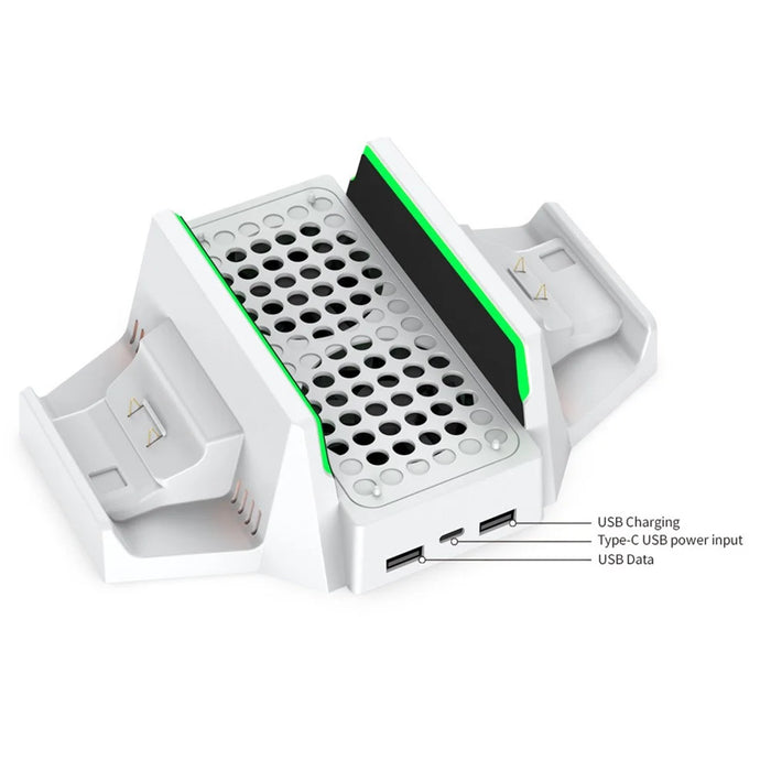 DOBE TYX-0663 For Xbox Series S / X Vertical Cooling Charging Stand Dual Controller Holder Base - 6
