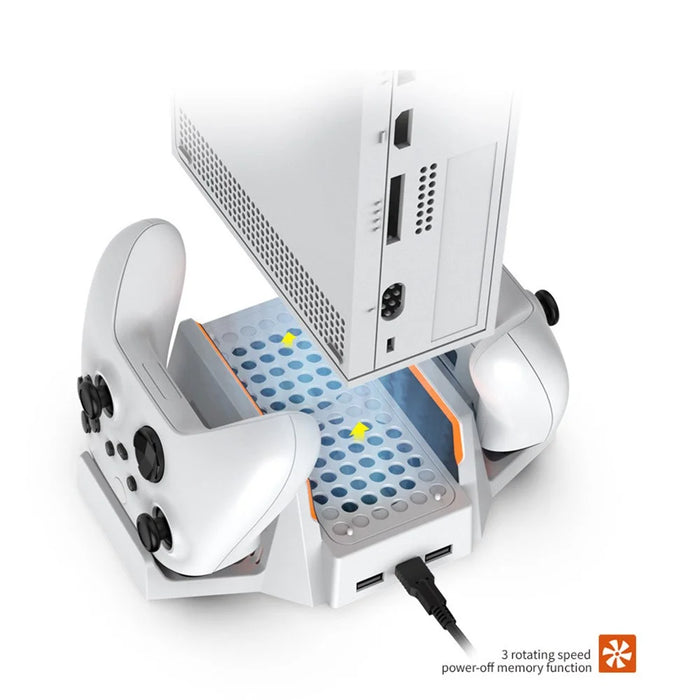 DOBE TYX-0663 For Xbox Series S / X Vertical Cooling Charging Stand Dual Controller Holder Base - 7