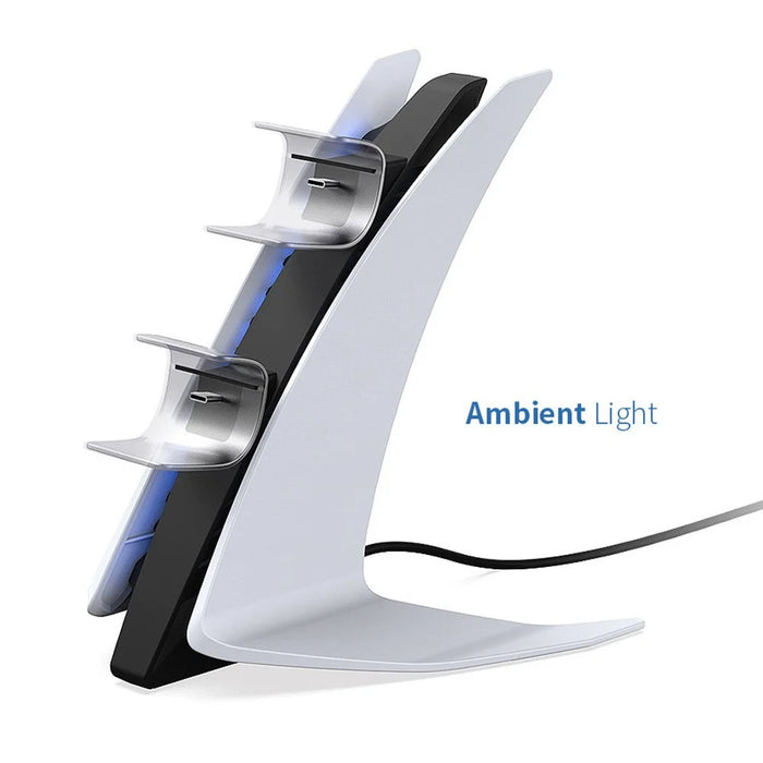 DOBE TP5-0557 For PS5 Controller Charging Station Dual Gamepad Charging Stand with Blue Ambient Light - 3