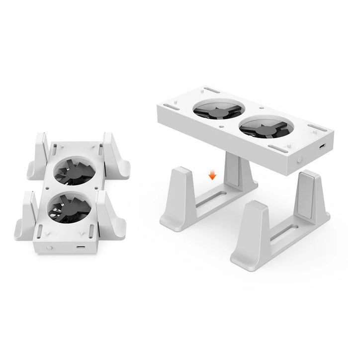 DOBE TYX-0658 For Xbox Series S Vertical Cooling Stand Holder Dual Cooling Fan Base - 2