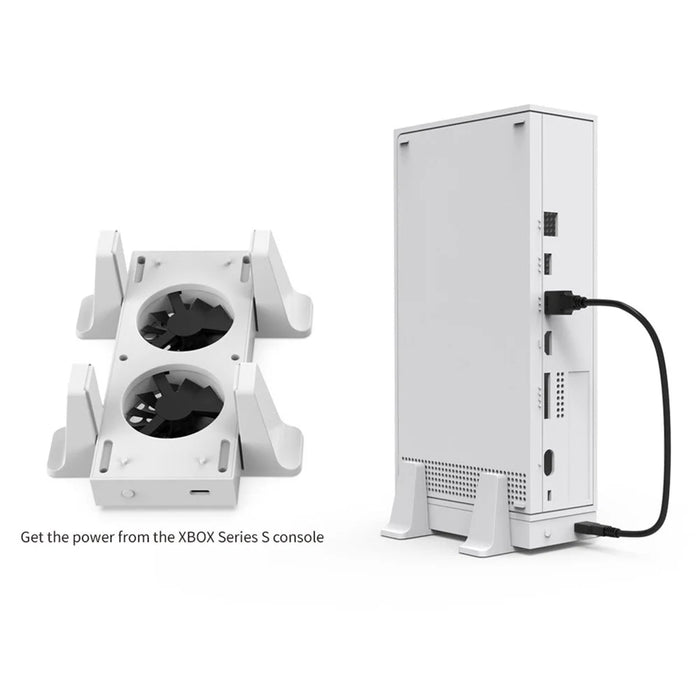 DOBE TYX-0658 For Xbox Series S Vertical Cooling Stand Holder Dual Cooling Fan Base - 3