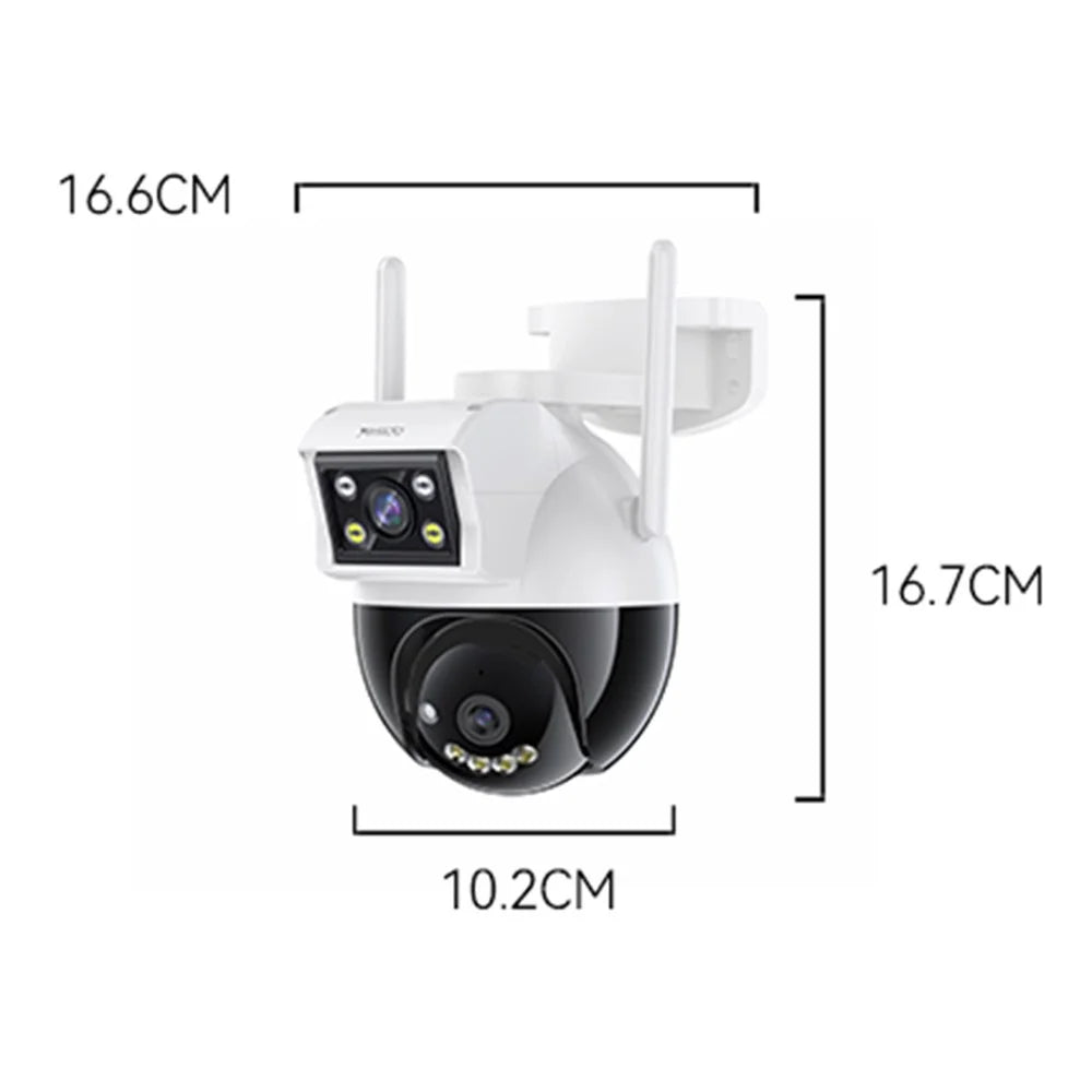 YESIDO KM12 Dual Lens 400W HD Surveillance Camera 360 Degree Wireless WiFi 2.4G Camera Support Two-Way Voice - 7