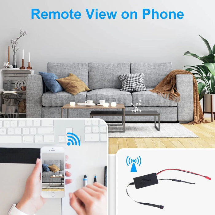 Wireless WiFi Mini Camera HD 1080P Module Camera with DIY Button Motion Detection AVI Home Security Mini Camera - 4