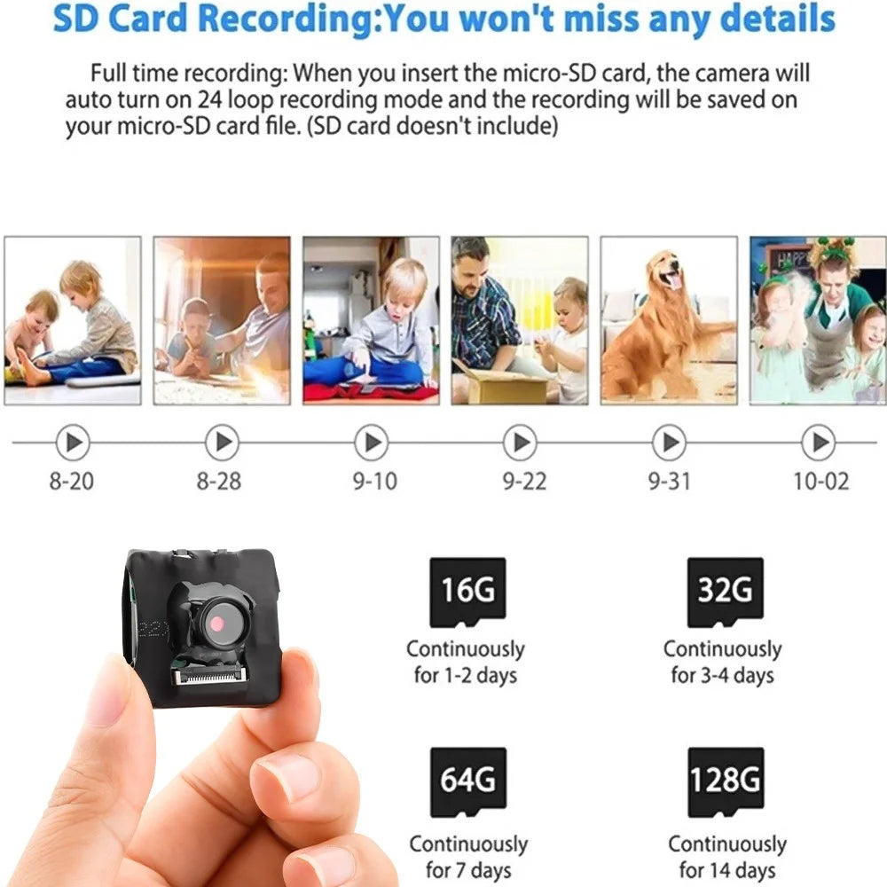 DIY WiFi Camera HD 1080P Wireless Webcam Baby Monitor Video Photo P2P Recording Camera - 6