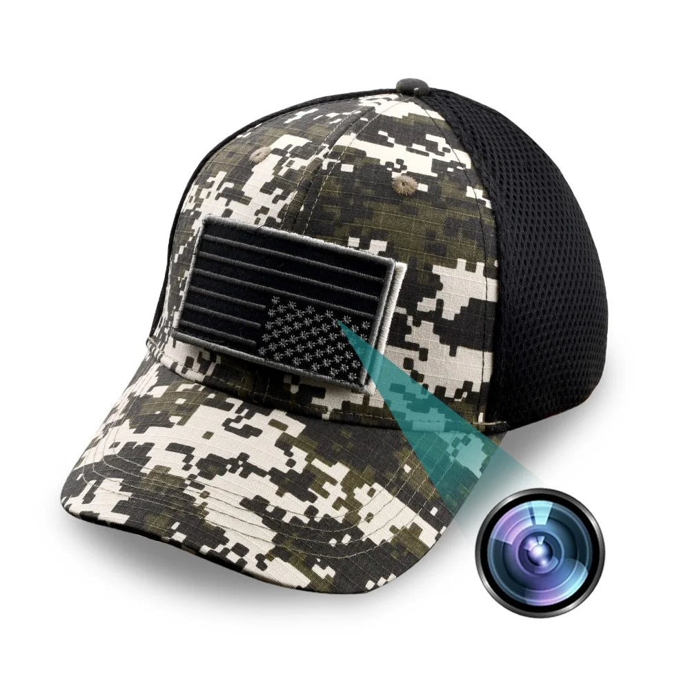 Outdoor Baseball Cap HD 1080P Loop Recording Remote Viewing Baby Nanny Surveillance WiFi Camera - 1
