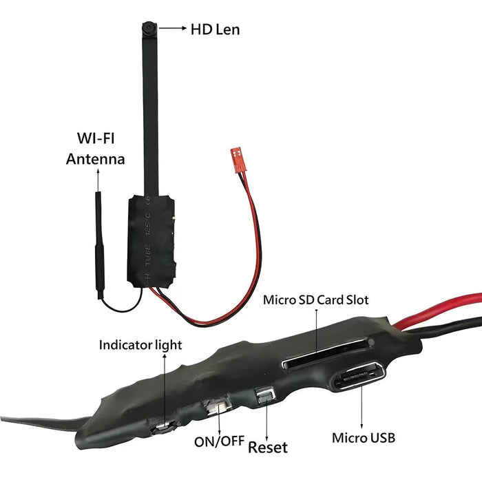 1080P HD Wireless WiFi Security Camera IP Mini Hidden Camera DIY Module DVR Portable Camera - 3