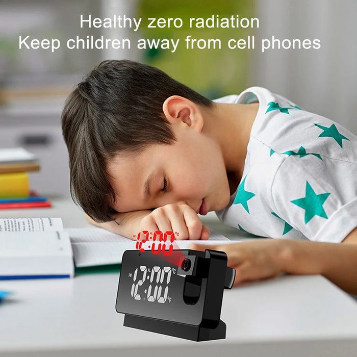 Projection Alarm Clock WiFi Camera for Bedroom Living Room HD 1080P Home Security Wireless Camera - 7
