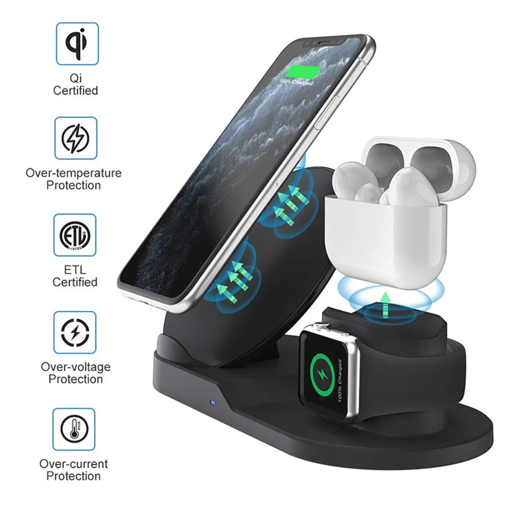 Multifunctional Mobile Phone Wireless Charger 1080P HD Motion Detection Camera for Home Security - 4