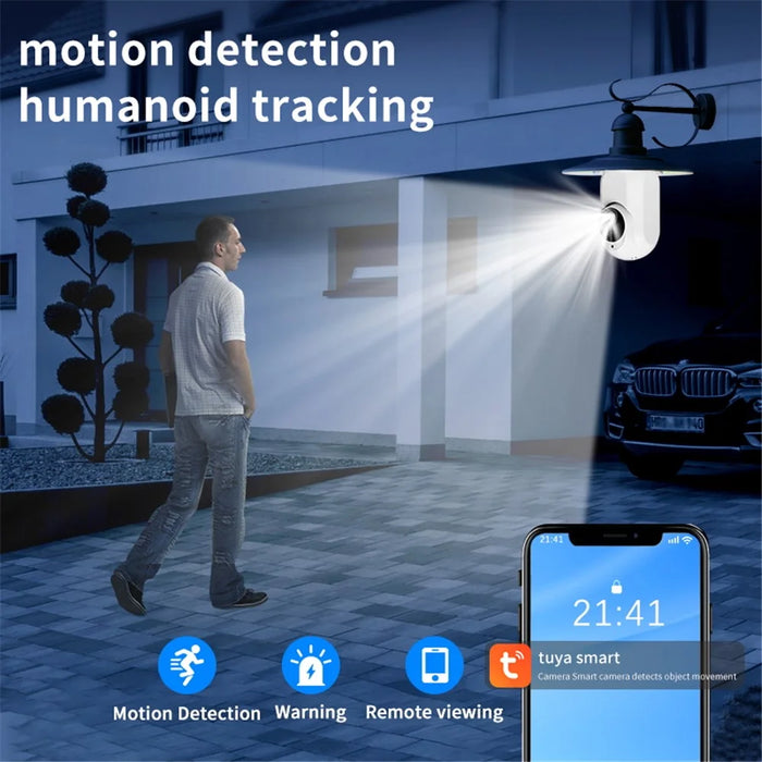 K8 E27 Full Color HD 1080P Security Camera Home Monitoring Wireless Camera Support Intelligent Detection Alarm Push - 7