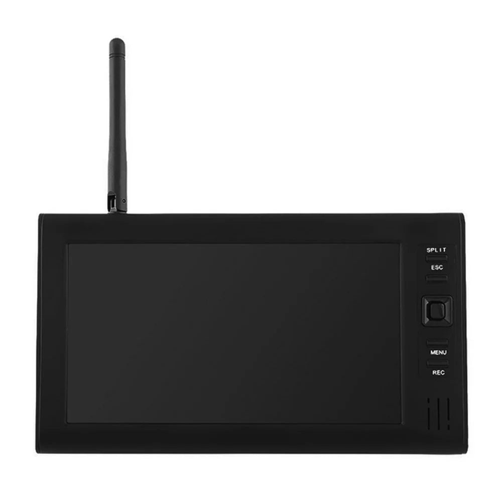 602D12 7-inch Four-screen Wireless Monitor with 2 WiFi Security Camera, EU Plug - 2