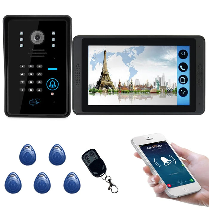 618MJIDS11 EU Plug Outdoor Night Vision P2P WiFi Intercom Video Doorbell - 1