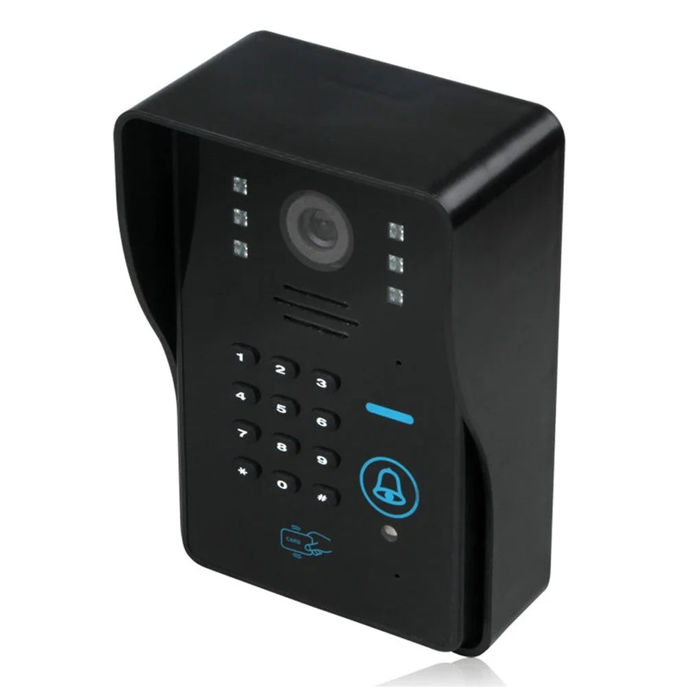 WF1002 1080P WiFi / IP Wireless Doorbell with Password and Card Unlock, Visual Intercom, EU Plug (CE, ROHS) - 1