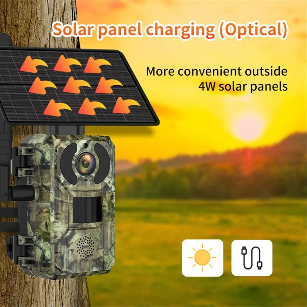 H10 4MP Solar Panel PIR Motion Detection Hunting Trail Camera 4G / EU Version - 6