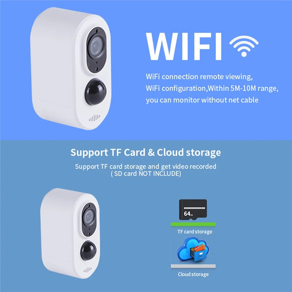 D1K Solar Battery Powered Wireless WiFi HD Monitor Camera 3 Million Tuya Surveillance Camera - 5