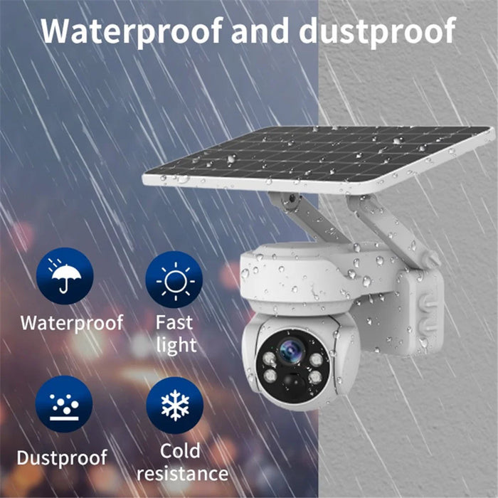 Q2 EU Version 4G Camera 2MP Home Remote Monitor Solar Security Camera - 2