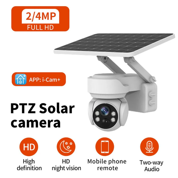 Q2 EU Version 4G Camera 2MP Home Remote Monitor Solar Security Camera - 5
