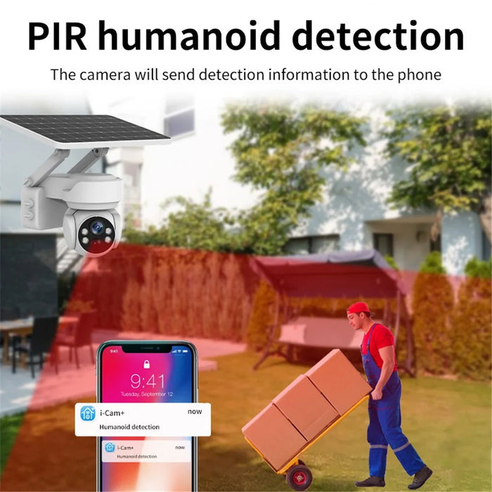 Q2 Solar Powered Security 2MP Camera WiFi Connection Home Remote Monitor - 3