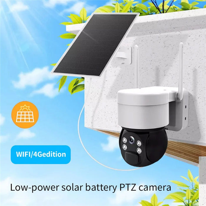 Q4Z 2MP Solar-Powered Camera Wireless WiFi Remote Surveillance Camera - 6