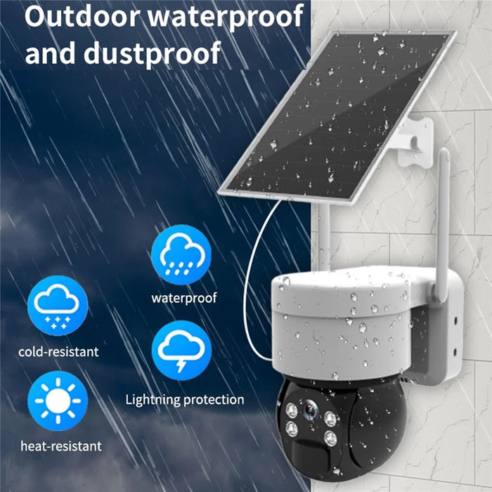 Q4Z 2MP Solar-Powered Camera Wireless WiFi Remote Surveillance Camera - 7