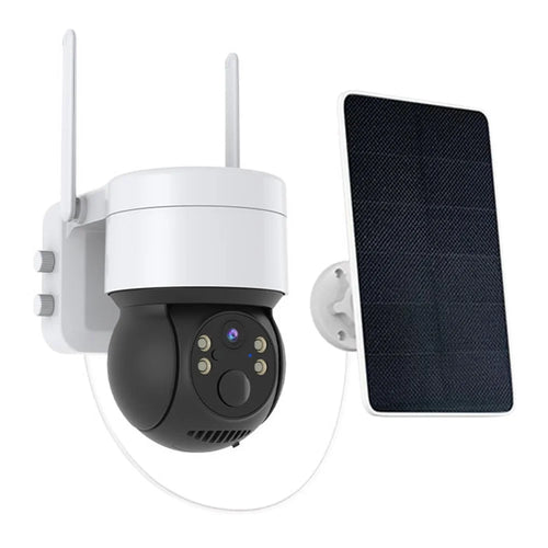Q4X Outdoor WiFi Solar-Powered Surveillance Camera 1080P HD Video Camera - White - 1