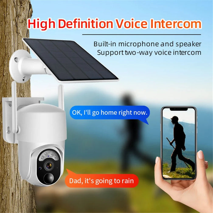S50 3MP HD Solar-Powered Outdoor Wireless WiFi Camera AI Human Detection Surveillance Camera - 3