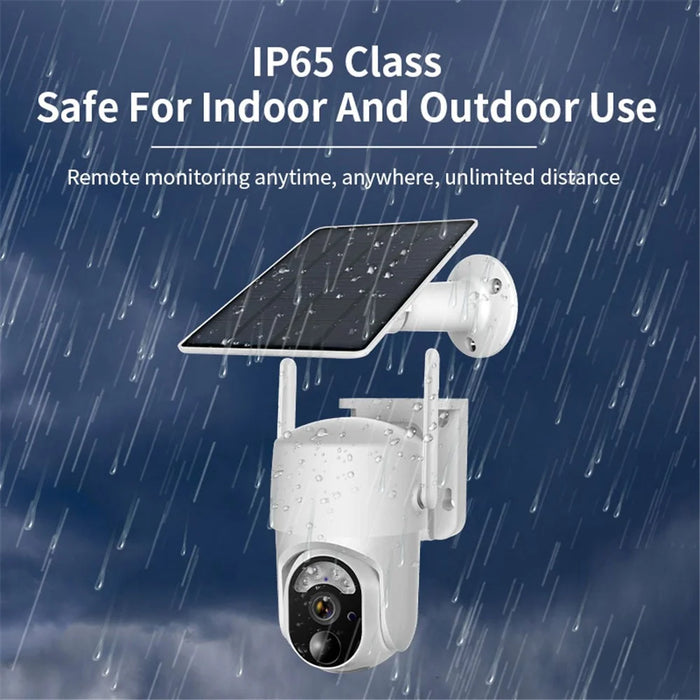 S50 3MP HD Solar-Powered Outdoor Wireless WiFi Camera AI Human Detection Surveillance Camera - 4
