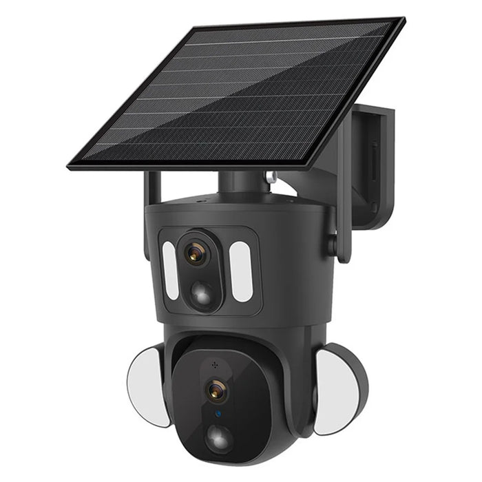 Q32 2K / 4MP Dual-Lens Zoom Solar-Powered Camera Wireless WiFi Monitor Camera - 1
