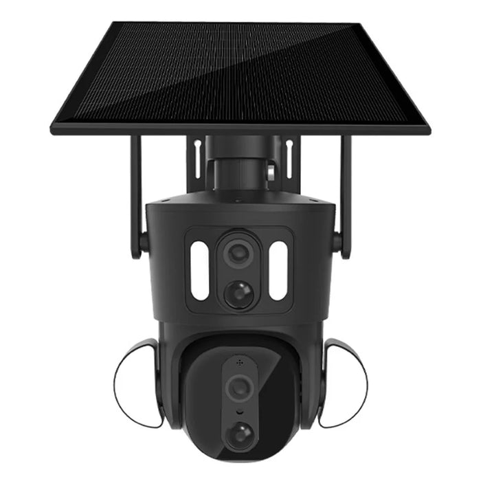 Q32 4K 8MP Dual-Lens Zoom Solar Camera Wireless Monitor Cam, WiFi Version - 1