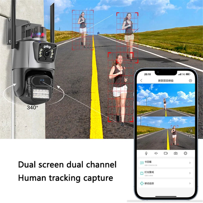 Outdoor Waterproof Intercom Monitor Ball Machine WiFi Camera, APP: ICSEE - 3