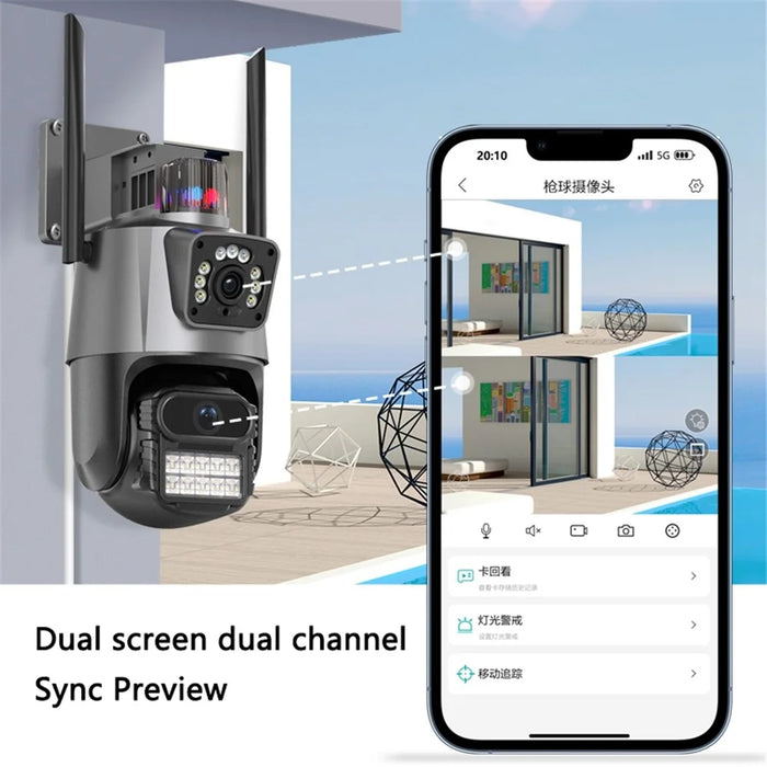 Outdoor Waterproof Intercom Monitor Ball Machine WiFi Camera, APP: ICSEE - 4