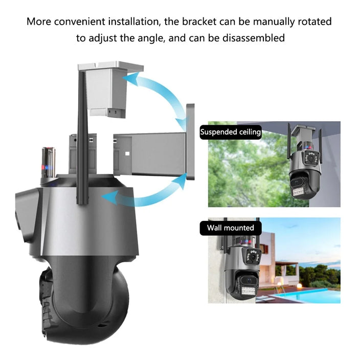 Outdoor Waterproof Intercom Monitor Ball Machine WiFi Camera, APP: ICSEE - 7
