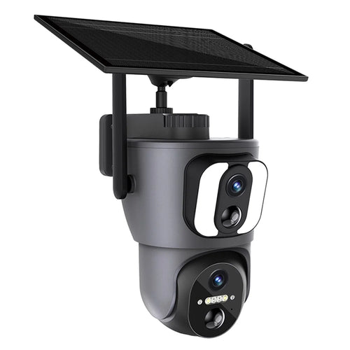 ESCAM QF390 2MP+2MP Dual Lens IP66 PIR Sensor WiFi Solar Panel IP Camera - 1