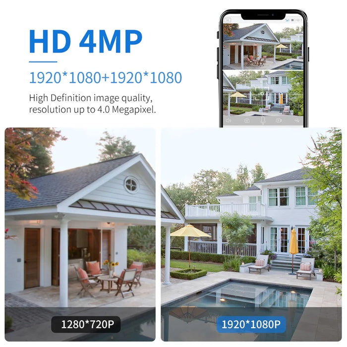 ESCAM QF390 2MP+2MP Dual Lens IP66 PIR Sensor WiFi Solar Panel IP Camera - 4