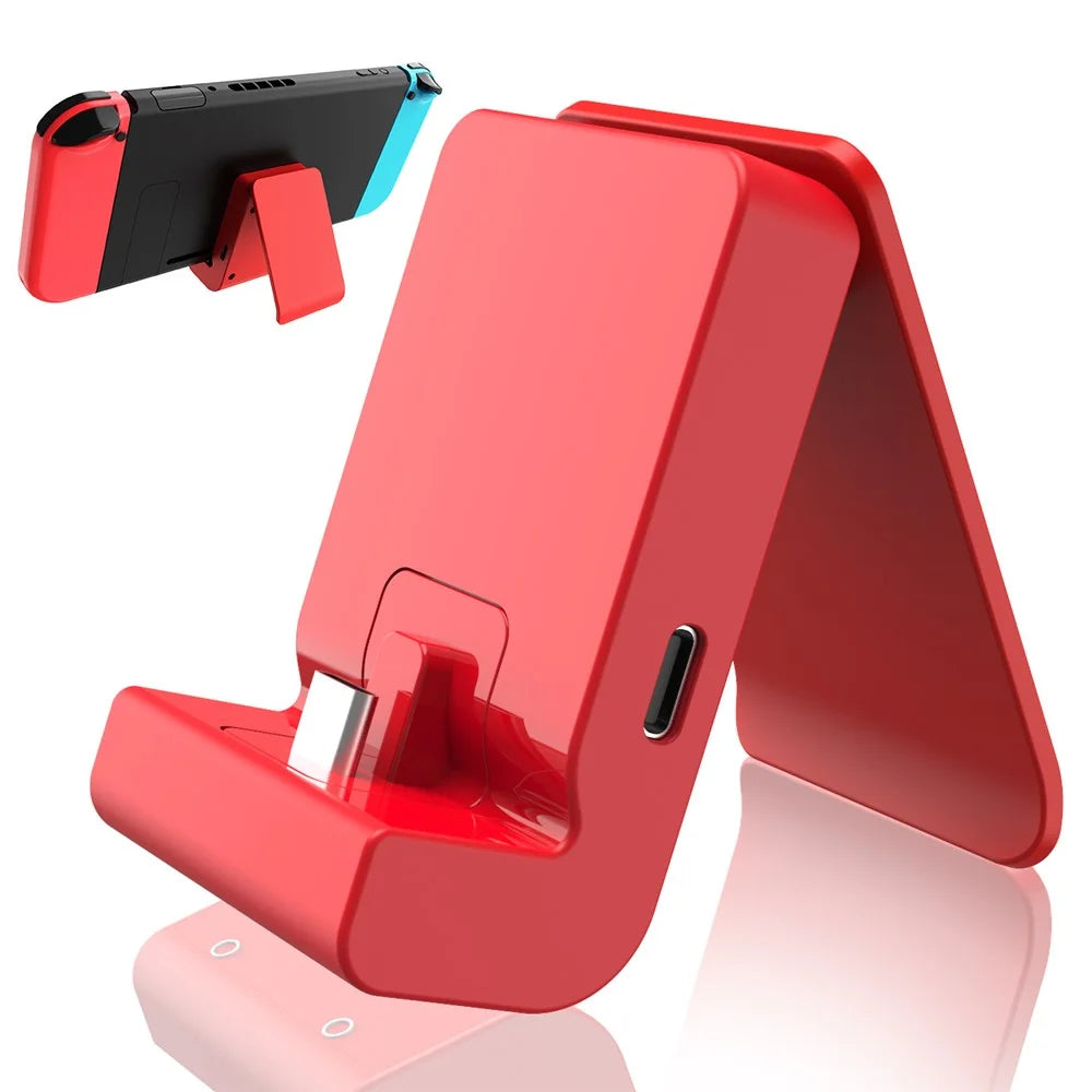 YD03 For Nintendo Switch / Switch Lite Type-C Charger Desktop Stand Charging Dock - Red - 1