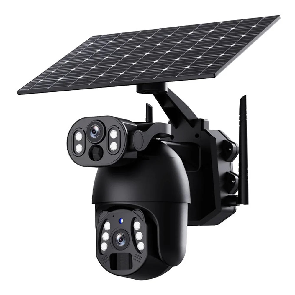 Q6 Pro 6MP Dual Lens HD Full-Color Night Vision Solar-Powered Camera, WiFi Version - 1