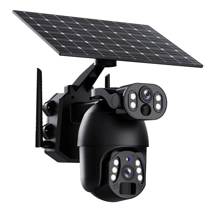 Q6 Pro 6MP Dual Lens HD Full-Color Night Vision Solar-Powered Camera, WiFi Version - 2
