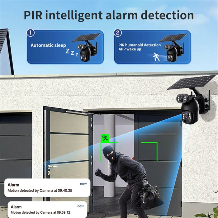 Q6 Pro 6MP Dual Lens HD Full-Color Night Vision Solar-Powered Camera, WiFi Version - 5