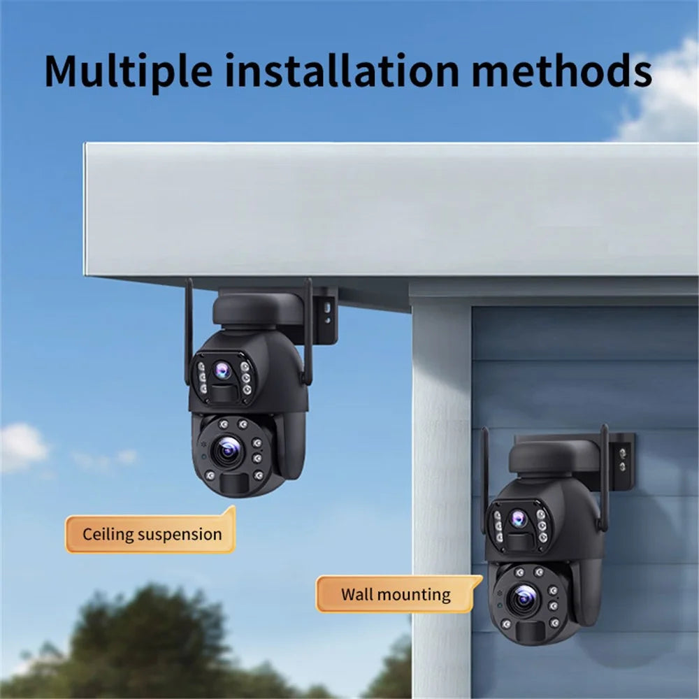 Q59 6MP HD 10X Zoom Dual-Lens Solar-Powered Camera, WiFi Version - 7