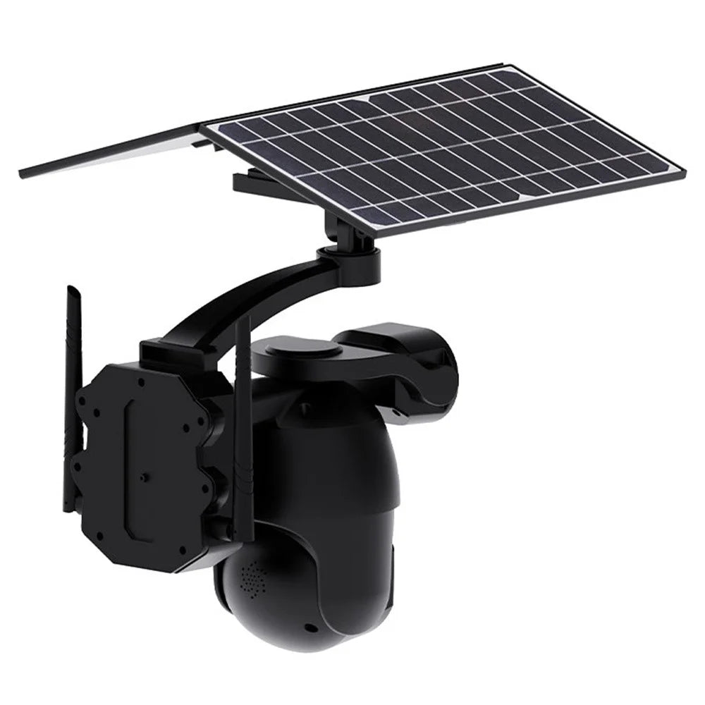 Q6 Max 4G US Dual-Lens 6MP HD Camera Solar-Powered Full-Color Night Vision Camera - Black - 3