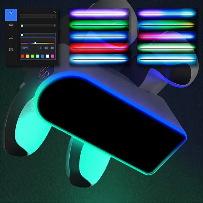 DSP-828 For Sony PlayStation 5 Game Controller Dual Slot Charger Dock LED Light Fast Charging Station - 2