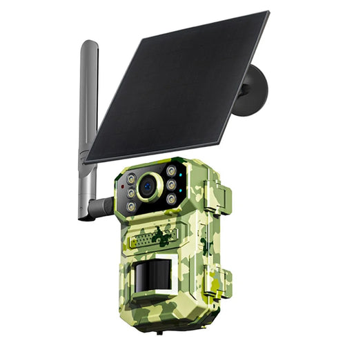A8 4G EU Version 4K HD Waterproof Tracking Detection Security Surveillance Camera with Battery + Solar Panel - 1