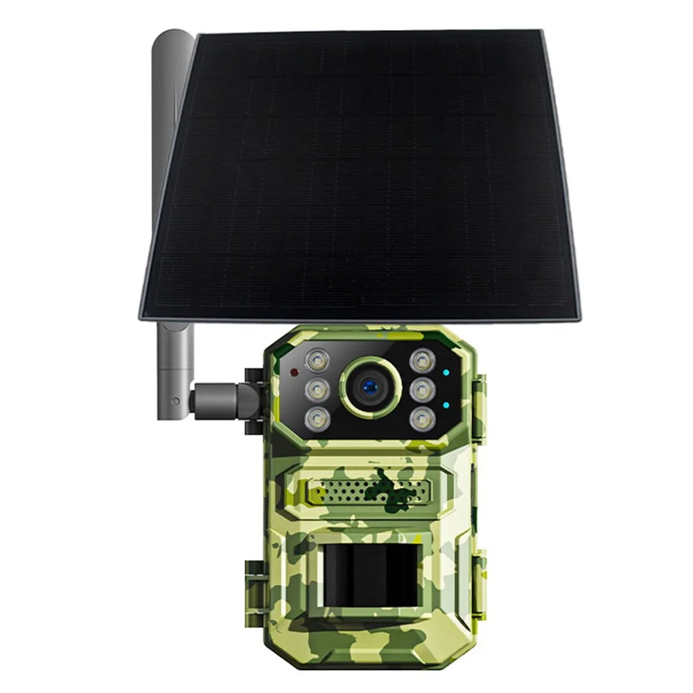A8 4G EU Version 4K HD Waterproof Tracking Detection Security Surveillance Camera with Battery + Solar Panel - 2