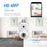 ESCAM QF202 E27 2x2MP Dual Lens Dual Screen Security Camera Two-Way Voice Motion Detection WiFi Camera - 3